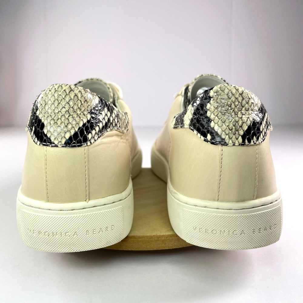 Veronica Beard Bibi Python Sneaker Womens 9.5 Ivo… - image 4